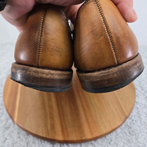 Allen Edmonds Fairfax Brown Wholecut Wingtip Medallion Oxford Dress Shoe Men 10D - Picture 12 of 15